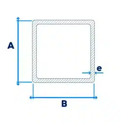 Perfil Cuadrado 60x60x3.0mm
