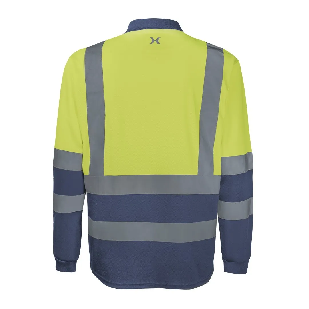 Polera Cuello Camisero Polo 360° Alta Visibilidad Bicolor